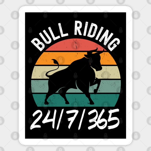 Bull Riding 24/7/365 Sticker by footballomatic